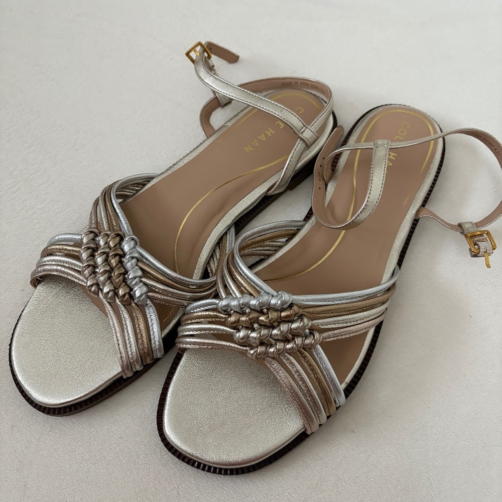 Cole Haan Metallic Sandals
